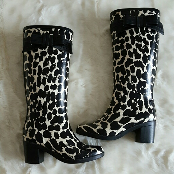 Kate Spade Shoes - Kate Spade Randi Too Leopard Print Rain Boots